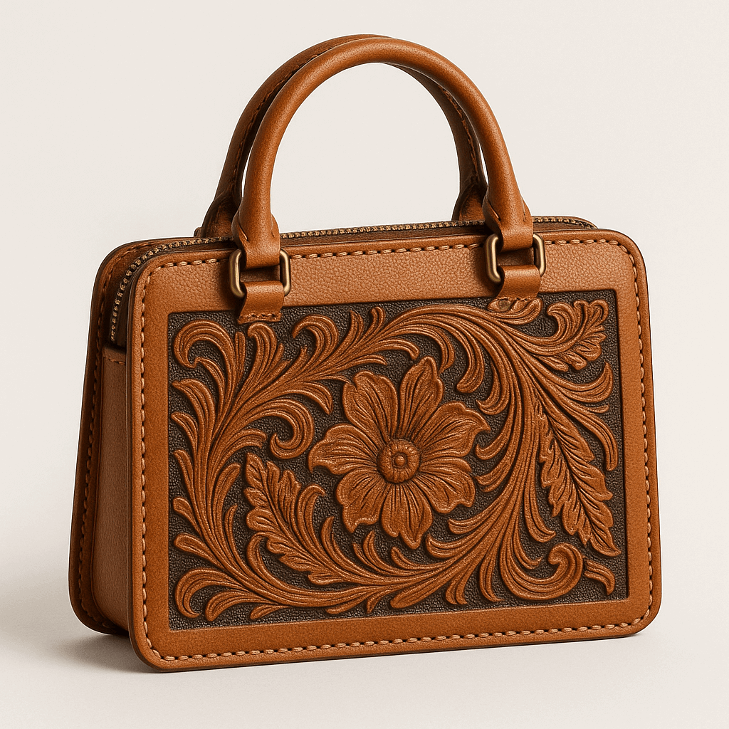 Carved Leather Purse 1