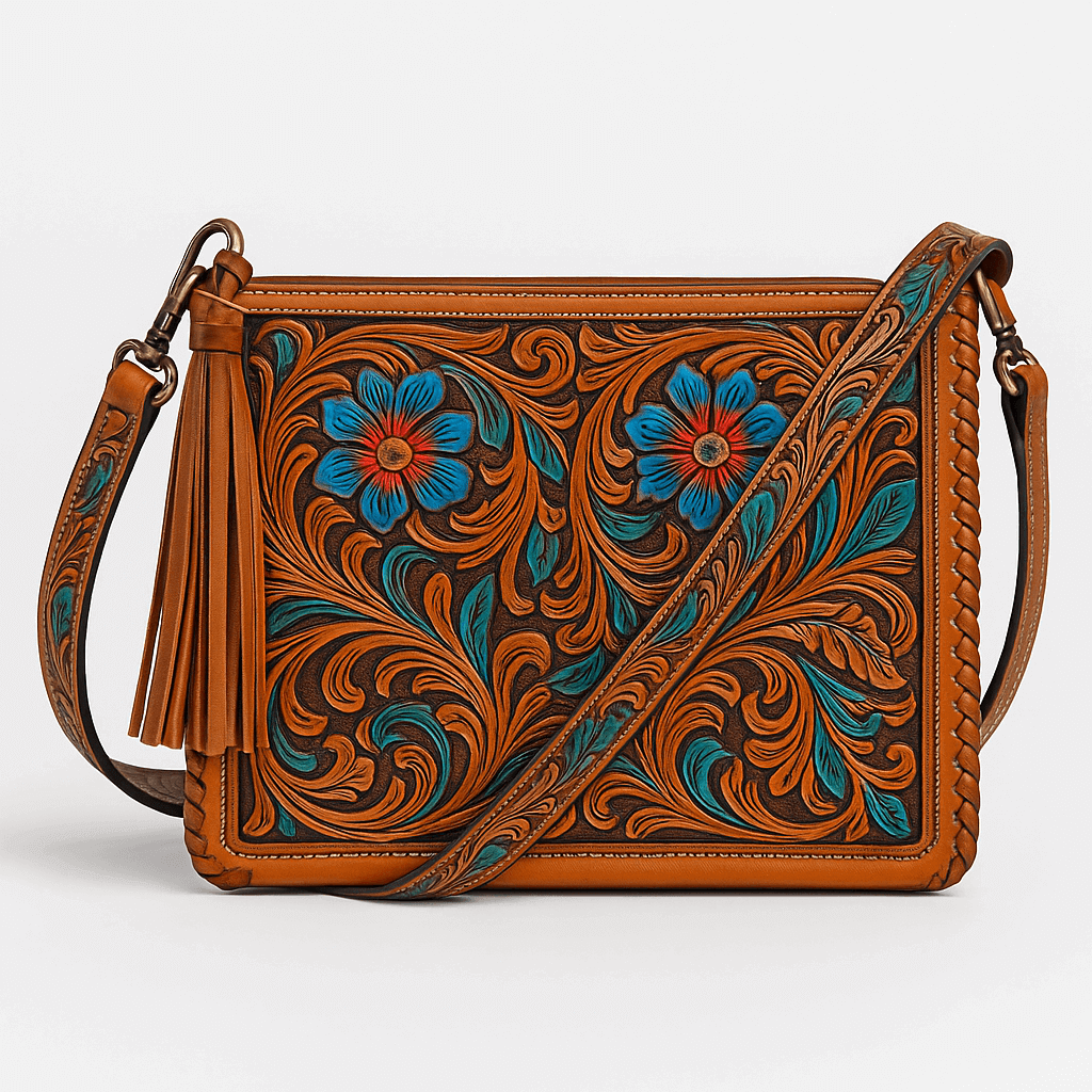 Carved Leather Purse 3