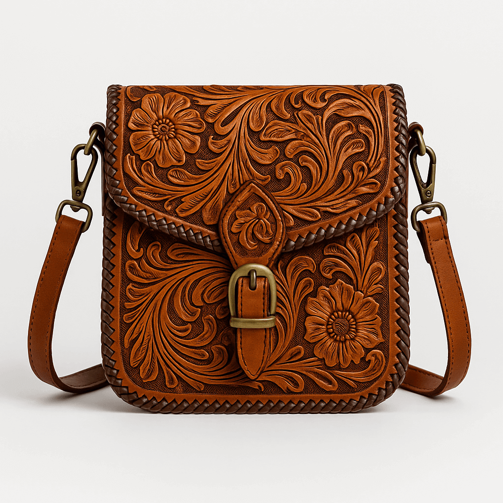 Carved Leather Purse 5