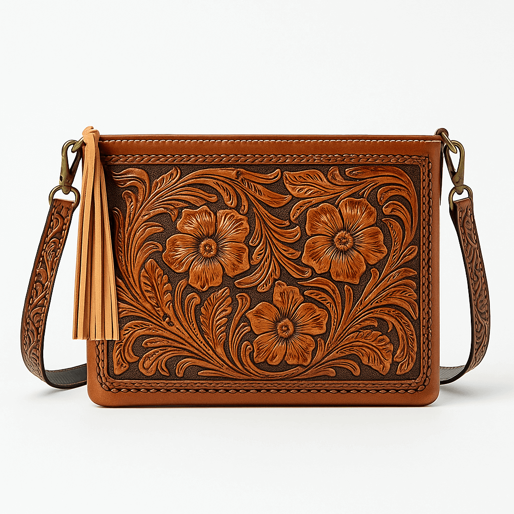 Carved Leather Purse 6