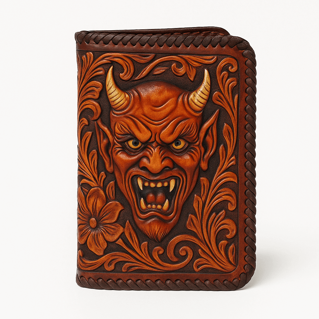 Carved Leather Wallet 2