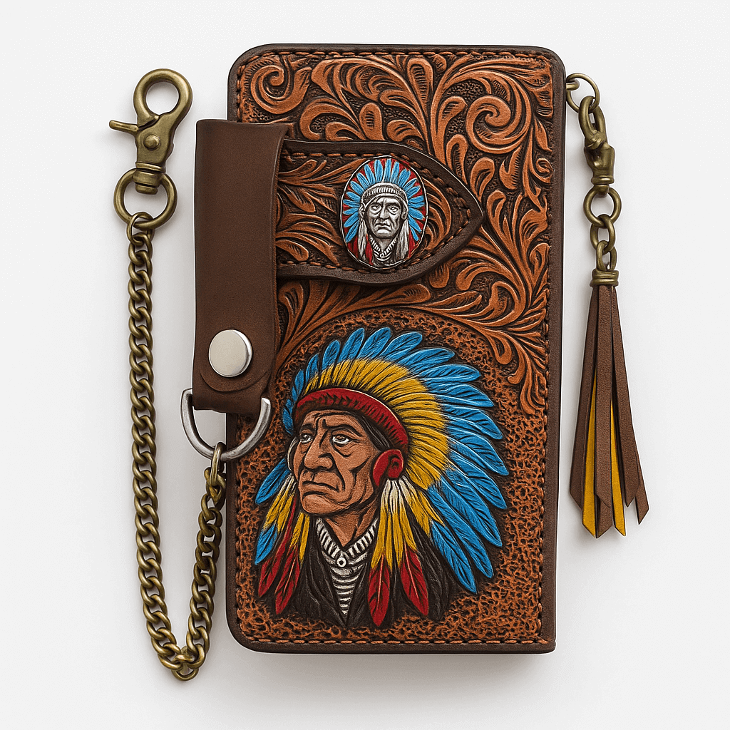 Carved Leather Wallet 5