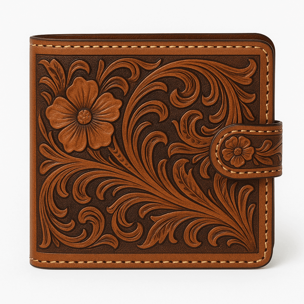 Carved Leather Wallet 6