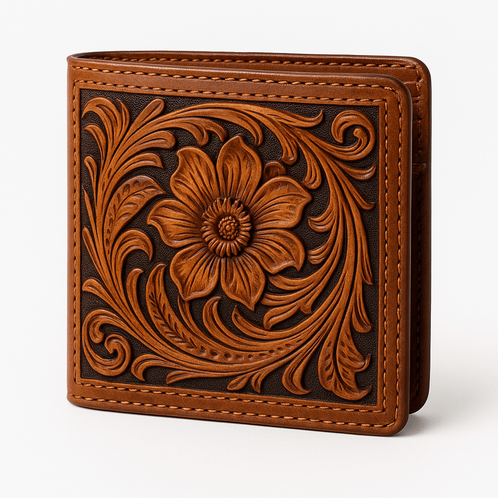 Carved Leather Wallet 8